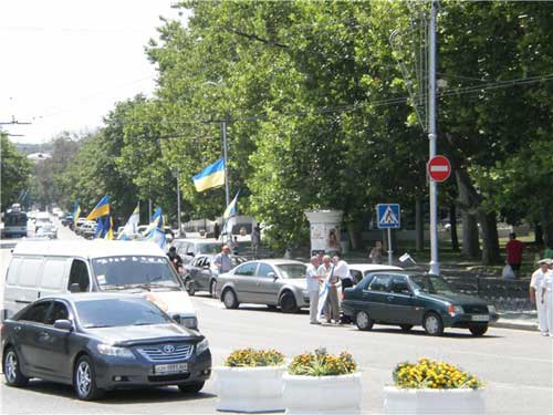 Автопробег, посвященный Дню флота Украины. Севастополь 4 июля 2009 г.