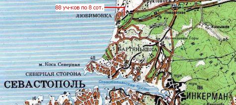 Пляж любимовка карта